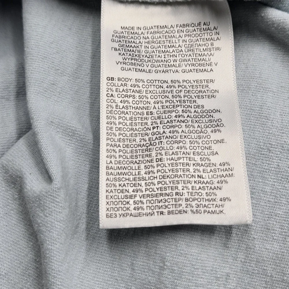 The North Face Men Shirt XL Light Blue Logo Short Sleeve